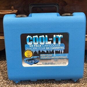 Six Pack Can Cooler - Blue